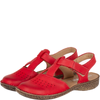 Sandały skórzane Syrena SH 128 czerwone | Wygoda i styl