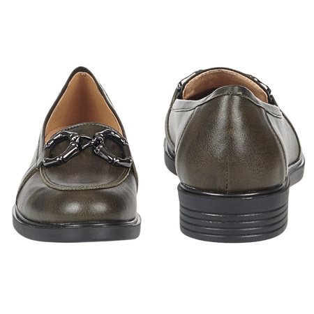 Mokasyny damskie Syrena SE P-255 w kolorze zielonym