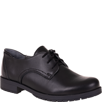 Skórzane półbuty Syrena SST 1753 czarne - klasyczna elegancja