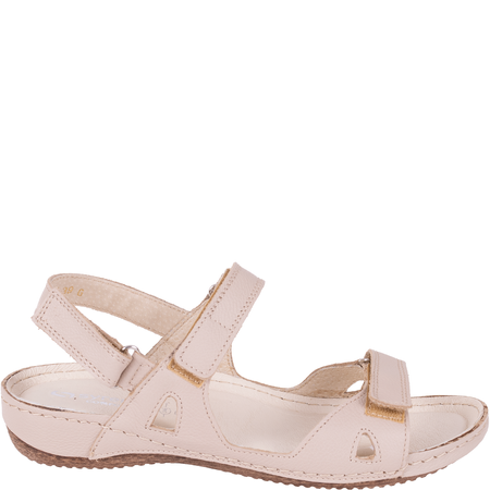 Sandały damskie skórzane Syrena Comfort SH 205 ecru