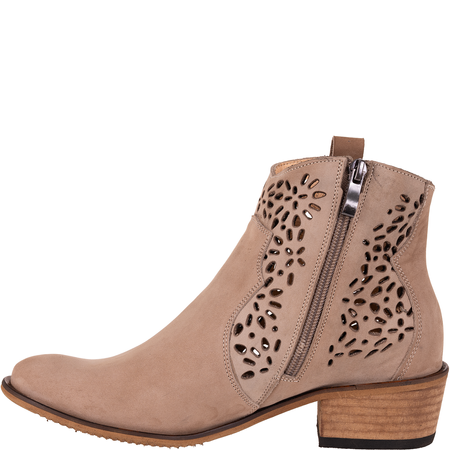 Syrena SPU B-124 - ażurowe kowbojki nubukowe damskie