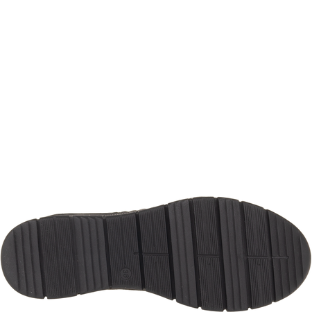 Półbuty Syrena SH 427 czarne skórzane - komfort na koturnie