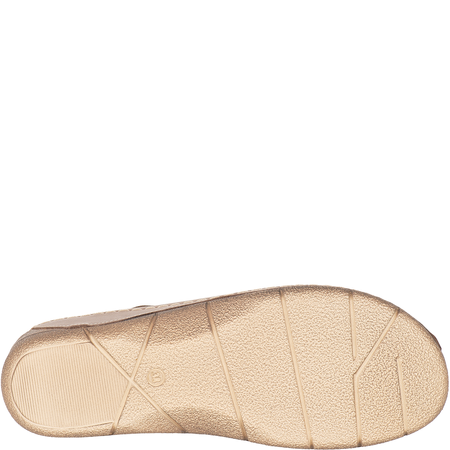 Skórzane sandały damskie ażurowe Syrena SH 4027 beżowe