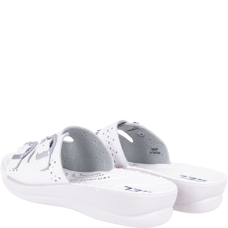 Białe klapki damskie Inblu VR00006B z żelową wkładką