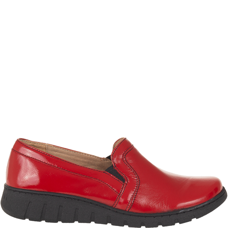 Półbuty Syrena SH 430 czerwone - komfortowe obuwie damskie