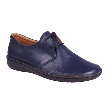 Półbuty damskie skórzane wiązane Syrena SWB 160 granat