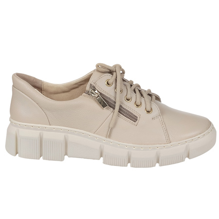 Półbuty damskie skórzane marki Syrena SST 1770 beżowe