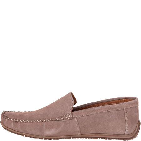 Beżowe mokasyny męskie Syrena SI 398-939 skóra, nubuk