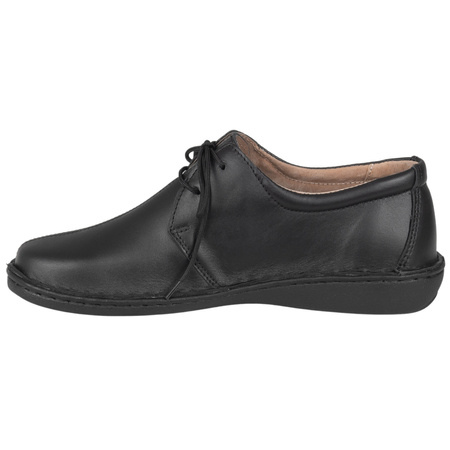 Klasyczne półbuty damskie skórzane Syrena SOT 070 czarne