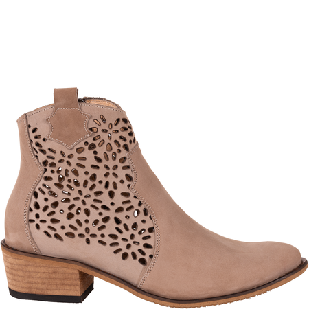 Syrena SPU B-124 - ażurowe kowbojki nubukowe damskie