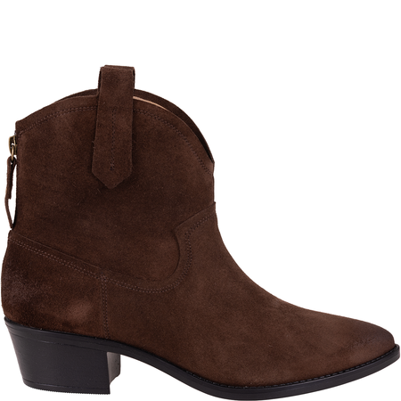 Kowbojki damskie skórzane marki Syrena STA 4281 brązowe