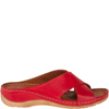 Klapki damskie skórzane Syrena SST 869 czerwone