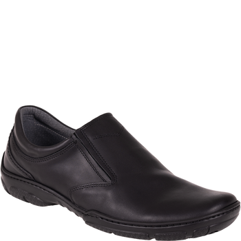 Skórzane półbuty męskie Syrena SI 422A-459 czarne