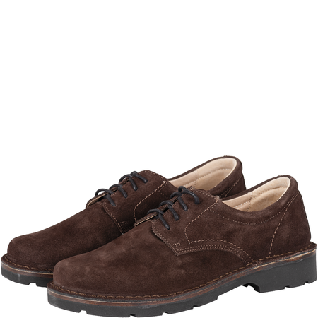 Skórzane półbuty męskie marki Syrena SH 808 brązowe