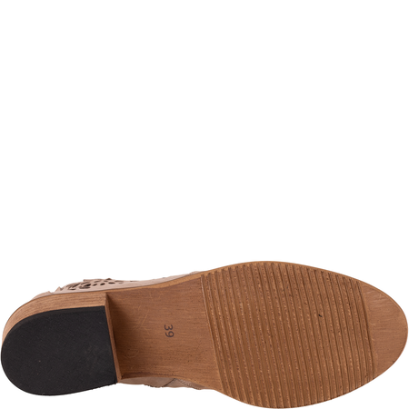 Syrena SPU B-124 - ażurowe kowbojki nubukowe damskie