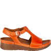 Pomarańczowe sandały damskie skórzane Syrena SST 924
