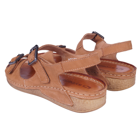 Sandały damskie skórzane SYRENA SBB 221223 RUDE CODEX