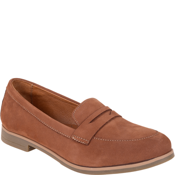 Półbuty Syrena SST 1758 brązowe, skóra naturalna nubuk