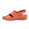 Pomarańczowe sandały damskie skórzane SYRENA SST 908