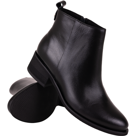 Komfortowe botki damskie skórzane Syrena SPU B-273 czarne
