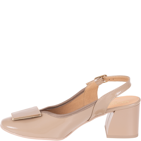 Beżowe sandały marki Syrena SGO 2099 - skóra naturalna