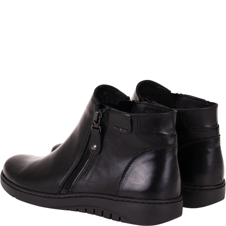 Botki damskie Syrena SE 0051 czarne - skóra naturalna