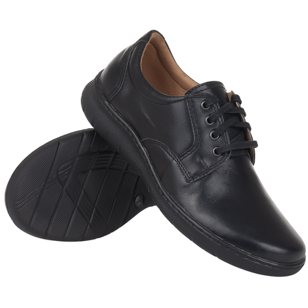 Komfortowe półbuty damskie skórzane Syrena SWB 182 czarne