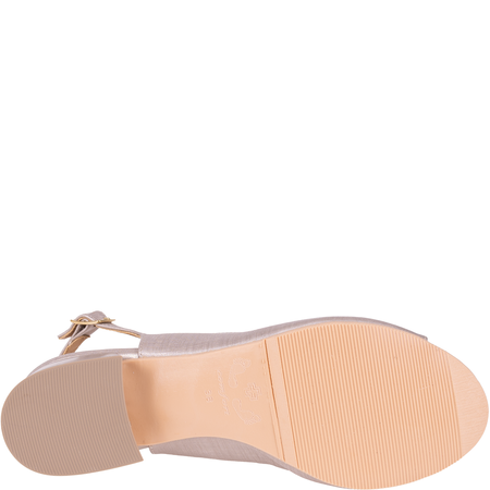 Złote sandały skórzane marki Syrena SGO 1986 vera filo