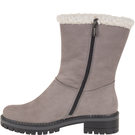 Zimowe botki ocieplane Syrena SST 4075 szare, nubuk