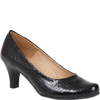 Czółenka damskie skóra naturalna Syrena SE 7115/12 czarne