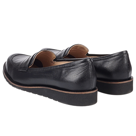 Mokasyny damskie Syrena SE 0053 w kolorze czarnym