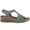 Sandały Skórzane Damskie Marki Syrena SST 924 Zielone