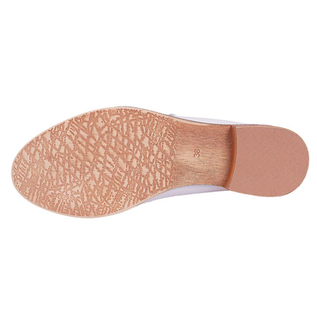 Skórzane półbuty damskie ażurowe marki Syrena SKA 11587/85120 beżowe