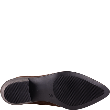 Kowbojki damskie skórzane marki Syrena STA 4281 brązowe