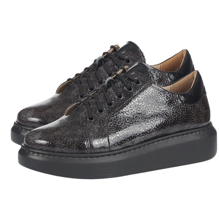 Damskie półbuty - skóra naturalna | Syrena SE P248A grafit