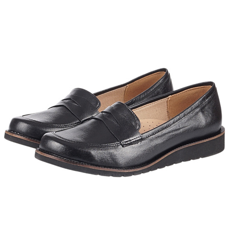 Mokasyny damskie Syrena SE 0053 w kolorze czarnym