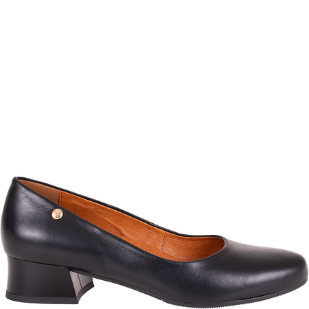 Wygodne czółenka damskie skórzane Syrena SGO 1953 czarne