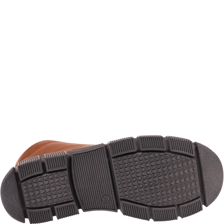 Wygodne botki damskie Syrena SST 4093 rude - skóra naturalna