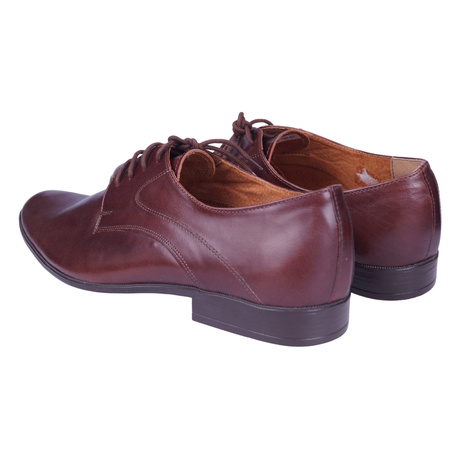 Półbuty męskie pantofle skórzane Syrena SE 22920 brązowe