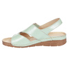 Turkusowe sandały damskie skórzane SYRENA SST 908 