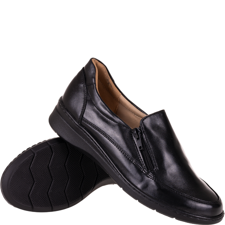 Półbuty Syrena SE 0053 czarne skóra naturalna