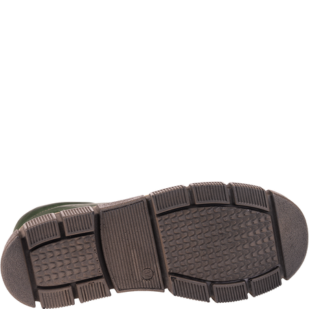 Botki damskie Syrena SST 4093 zielone - skóra naturalna