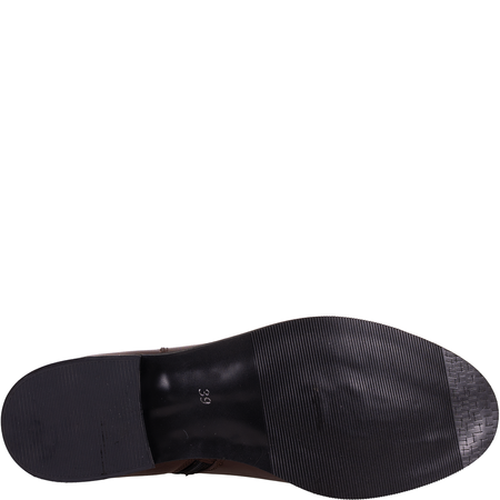 Wygodne botki damskie skórzane Syrena SWB K-265 brązowe