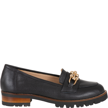 Mokasyny damskie Syrena SE P-299 czarne skóra licowa