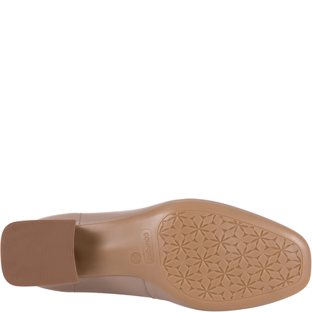 Czółenka damskie skórzane marki Syrena SPU 1535V taupe