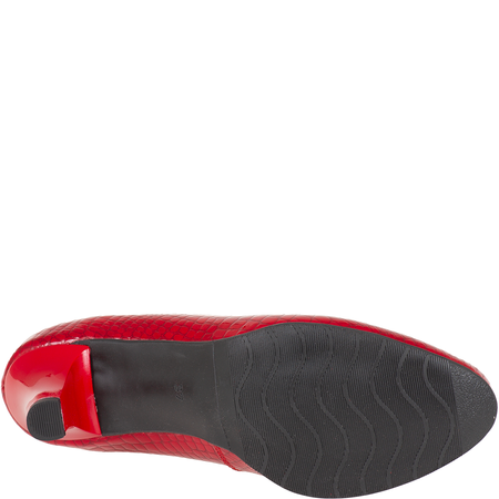 Czółenka damskie skóra naturalna Syrena SE 7115 czerwone