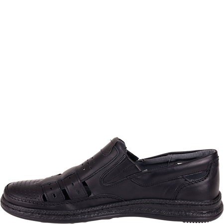 Czarne półbuty męskie Syrena SI 414-774 skóra naturalna