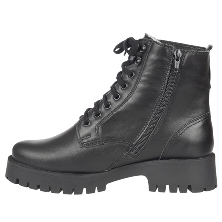 Modne botki damskie Syrena SST 4096 - skóra naturalna, ocieplane