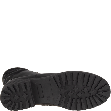 Botki damskie Syrena SST 4064 czarne - skóra naturalna