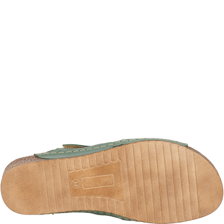 Sandały damskie na koturnie marki Syrena SST 969 zielone